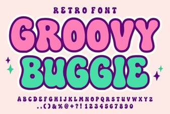 Groovy Buggie Font Design and Creative Uses