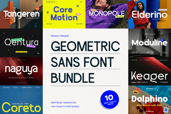 Geometric Sans Bundle Font for Modern Design Projects