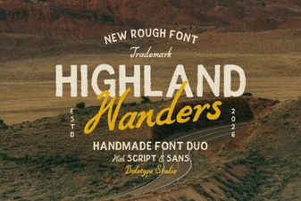 Highland Wanders Font Design and Usage Ideas